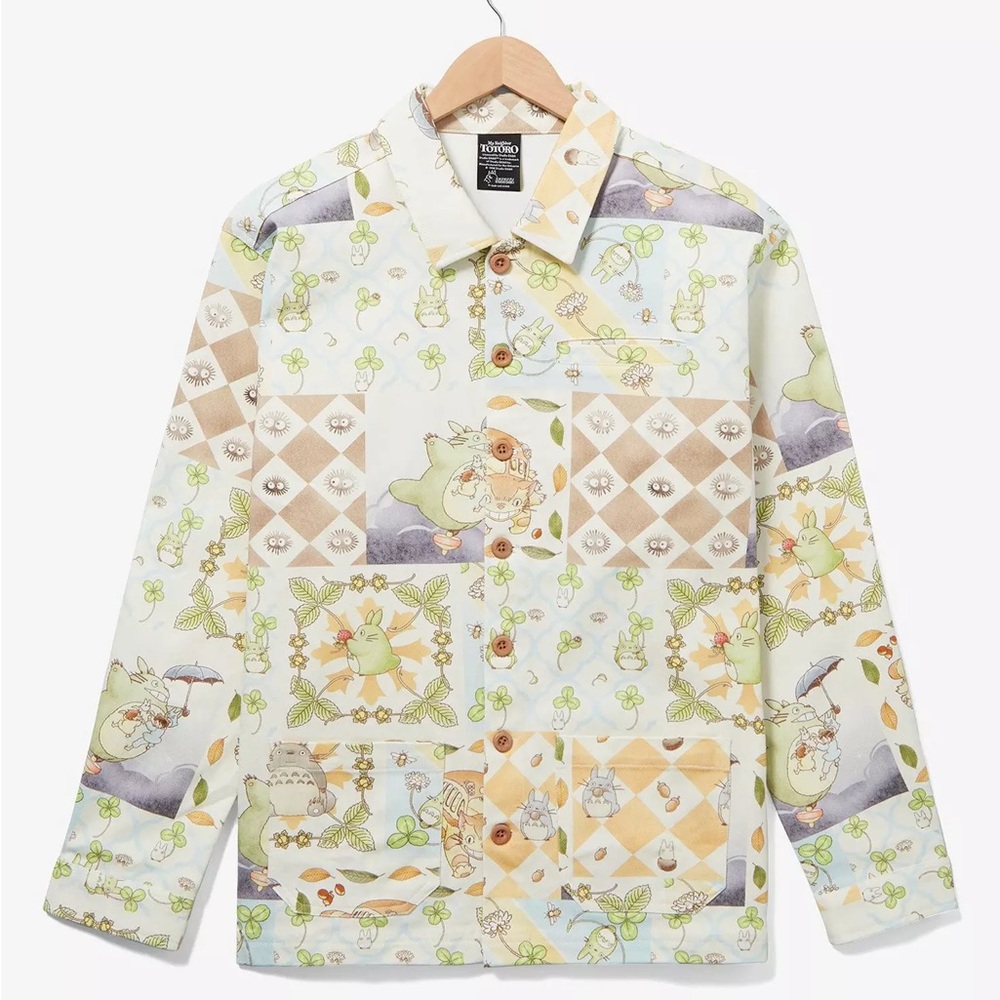 Unisex Studio Ghibli My Neighbor Totoro Mosaic Print Jacket - BoxLunch Exclusive